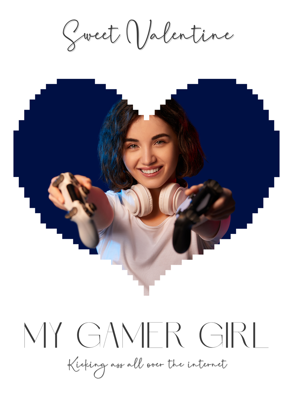 "Sweet Valentine" Pixel Heart Professional Print